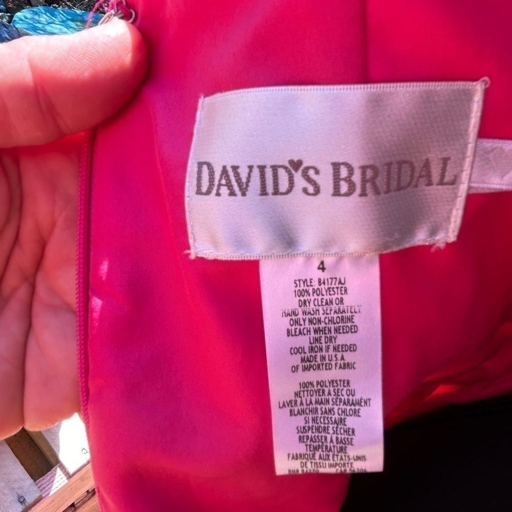 David’s Bridal dress. Pink. Size 4. Balloon skirt. Midi length. - Picture 8 of 8